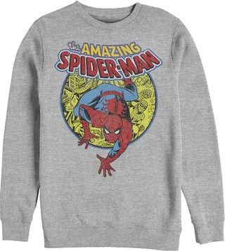 Men's Marvel Amazing Spider-Man Responsibility Sweatshirt - Athletic Heather - Large