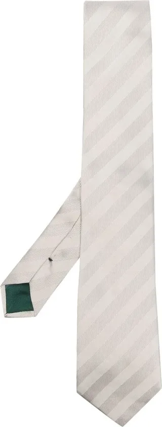 Tone-On-Tone Diagonal-Stripe Silk Tie