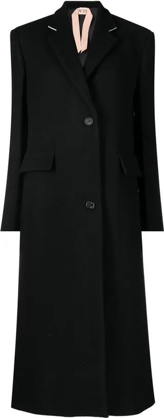 Single Breasted Mid-Length Coat