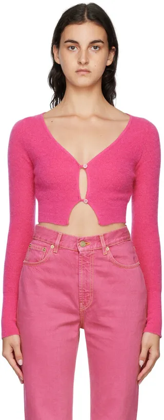 Jacquemus Pink 'Le Cardigan Alzou' Cardigan