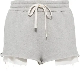 Layered-Detail Cotton Shorts