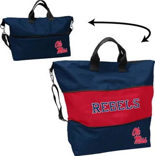 NCAA Ole Miss Rebels Crosshatch Expandable Tote