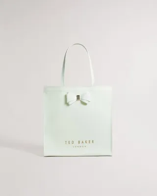 Plain Bow Large Icon Bag in Pale Green
