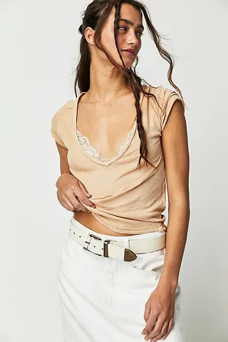 Care FP Sunny Days Ahead Tee by We The Free at Free People