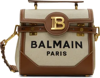 Balmain Beige B-Buzz Bag