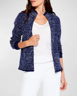Starry Sky Abstract-Print Jacket
