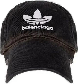 Balenciaga X Adidas Logo Embrodiered Baseball Cap
