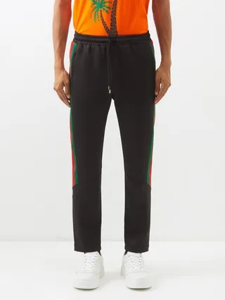 Web Stripe Neoprene Track Pants