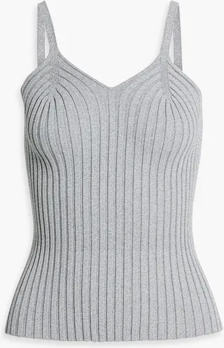 Villeton mélange ribbed-knit tank