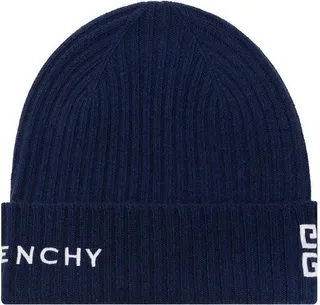 Givenchy Logo Embroidered Ribbed-Knit Beanie
