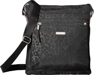 Baggallini Go Bagg with RFID Phone Wristlet (Black Cheetah) Bags
