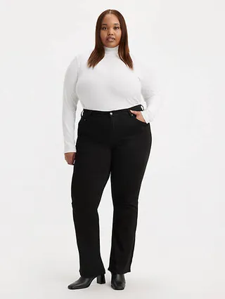 Levi's 725 High Rise Bootcut Women's Jeans (Plus Size) - Soft Black