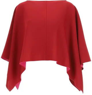 Valentino Asymmetrical Draped Cape