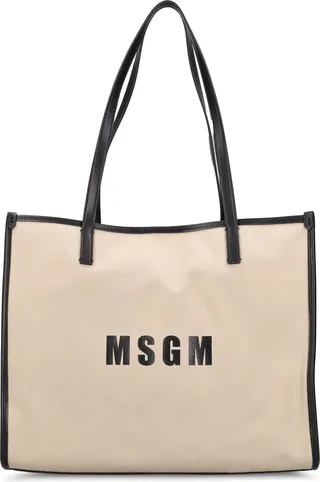Logo cotton tote bag