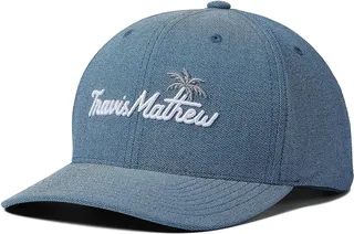 TravisMathew Bay Islands Hat (Heather Mid Blue) Caps