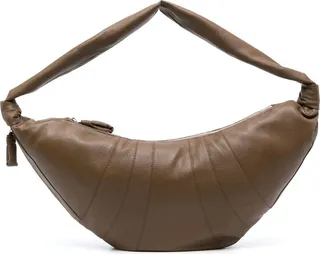 Brown Croissant Crossbody Bag