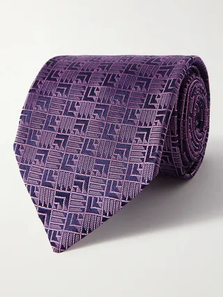 8.5cm Silk-Jacquard Tie