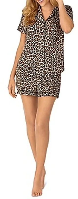 kate spade new york Leopard Print Short Pajama Set