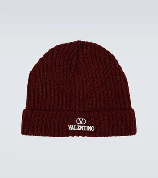 Ribbed-knit virgin wool beanie