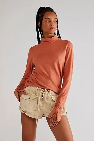Care FP Willow Hemp Turtleneck by We The Free at Free People