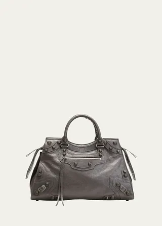 Neo Cagole City Lambskin Leather Tote Bag