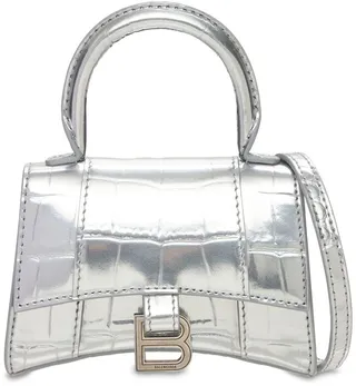 Mini Hourglass Cocco Print Leather Bag
