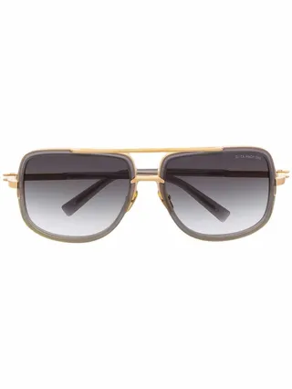 Tinted Square-Frame Glasses