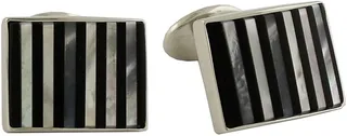 Sodalite & Mother-of-Pearl Cuff Links
