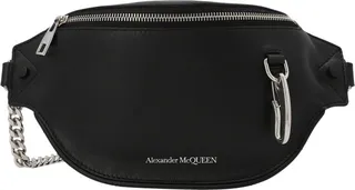 Alexander McQueen Logo Printed Chain-Linked Belt Bag