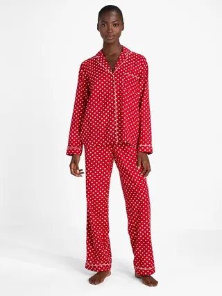 Kate Spade Flannel Long Pj Set