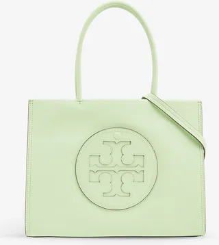 Womens Mint Leaf Ella Faux-leather Tote bag