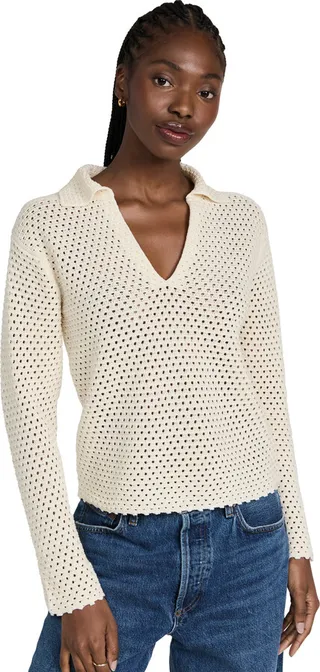 Vince Textured Baja Pullover