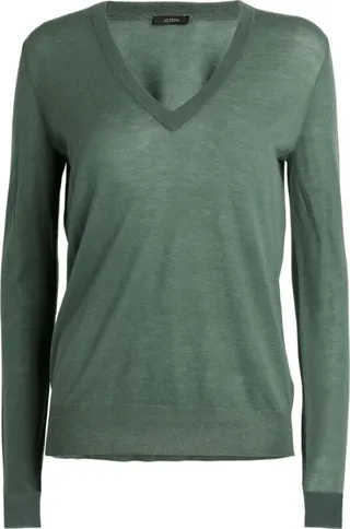 Joseph Cashmere-Cashair V-Neck Sweater