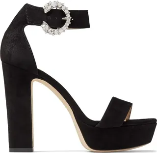 Jimmy Choo Mionne 120 Suede Platform Sandals