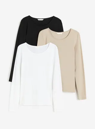 3 Pack Crew Neck Top