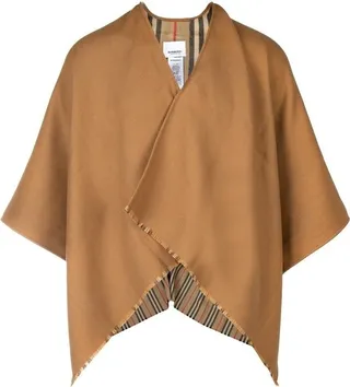 Burberry Icon Stripe Detail Cape