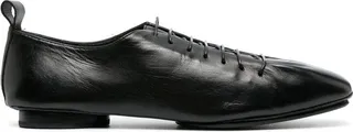 Square-Toe Lace-Up Pumps