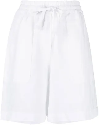 Drawstring-Waist Linen Shorts