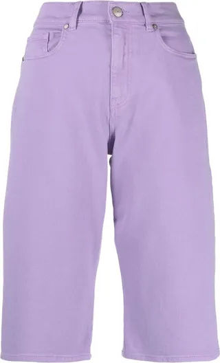 Long-Length Denim Shorts