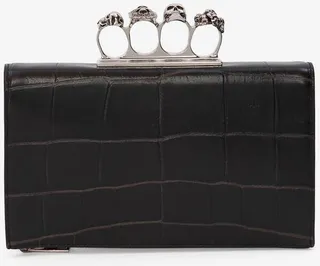 Men's Small Four-Ring Zip Pouch In Black