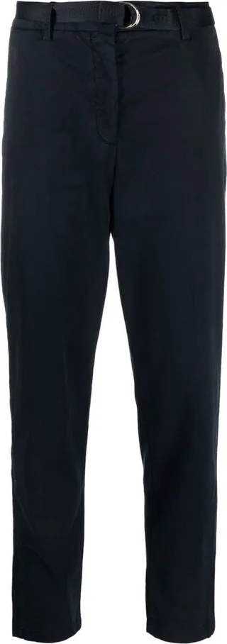 Belted High-Waist Trousers