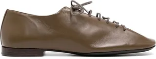 Lace-Up Leather Derby Shoes