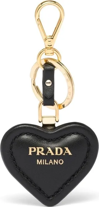 Heart-Shaped Leather Keyring