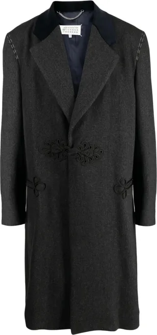 Single-Breasted Wool Coat