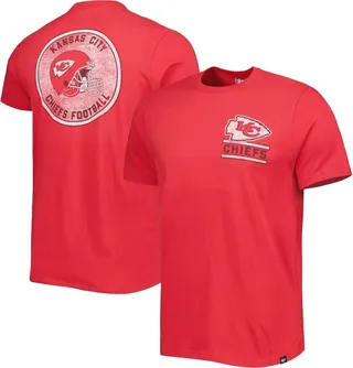 Men's '47 Brand Red Kansas City Chiefs Open Field Franklin T-shirt