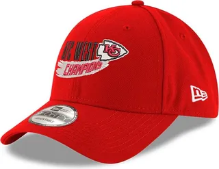 Men's New Era Red Kansas City Chiefs 2022 Afc West Division Champions 9FORTY Adjustable Hat