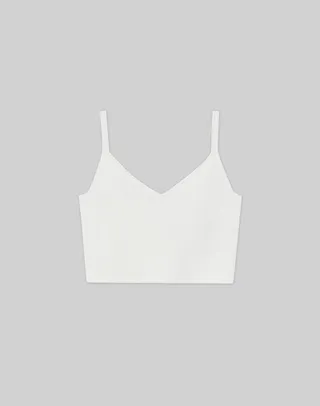 Finespun Voile Ribbed Cropped Tank