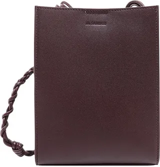 Jil Sander Logo Embossed Crossbody Bag