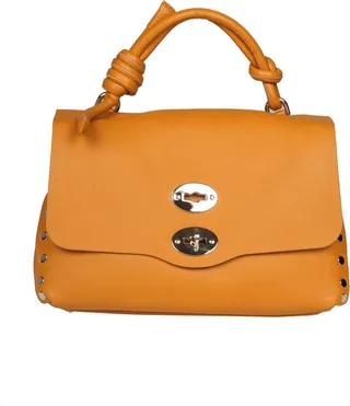 Postina S Heritage Sail In Baragan Orange Color Leather