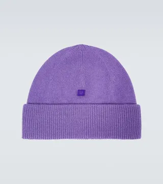 Micro Face wool beanie